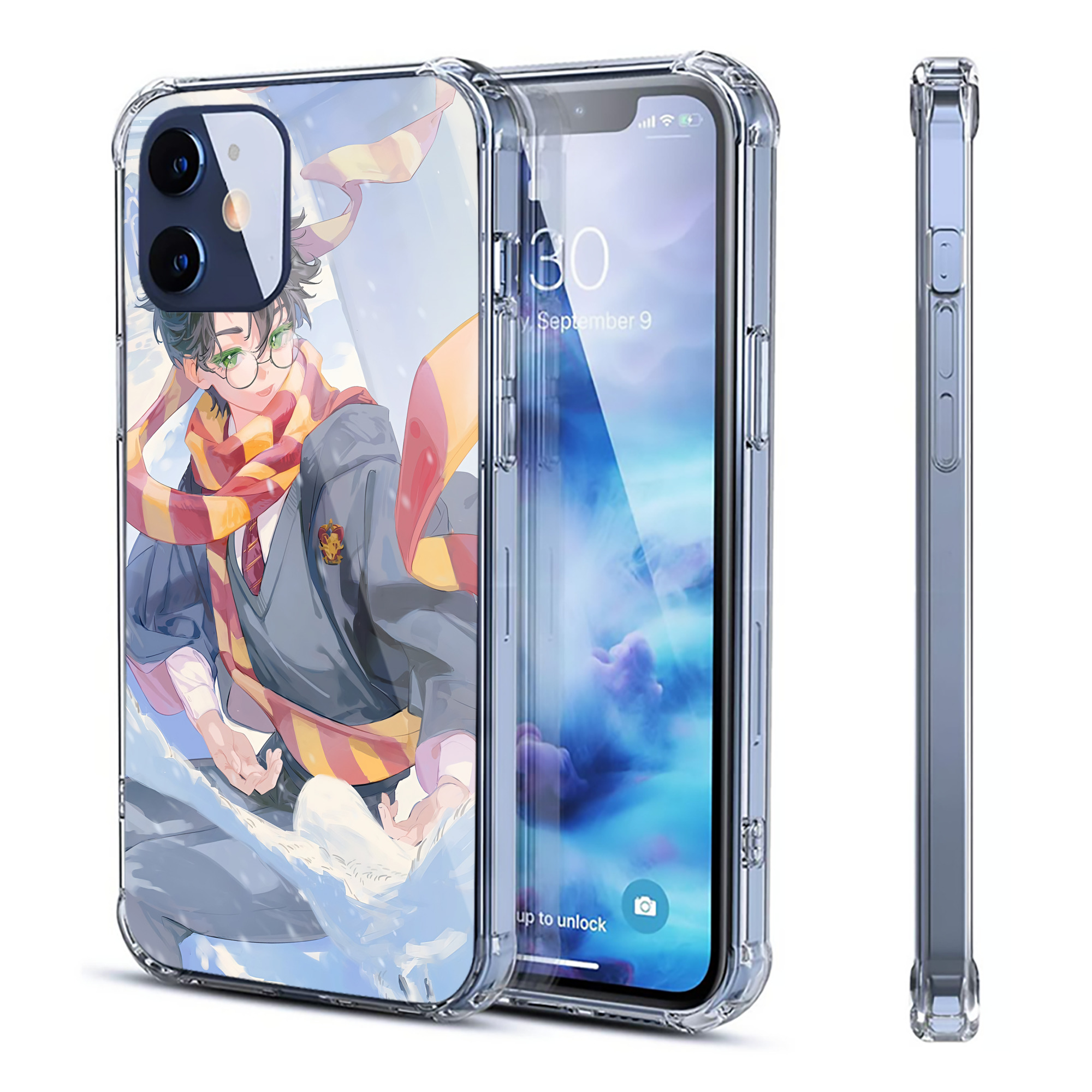 （画像用） Harry Potter ハリー・ポッターシリーズ 【iPhone 12シリーズ対応】透明スマホケース（クリアソフトケース）